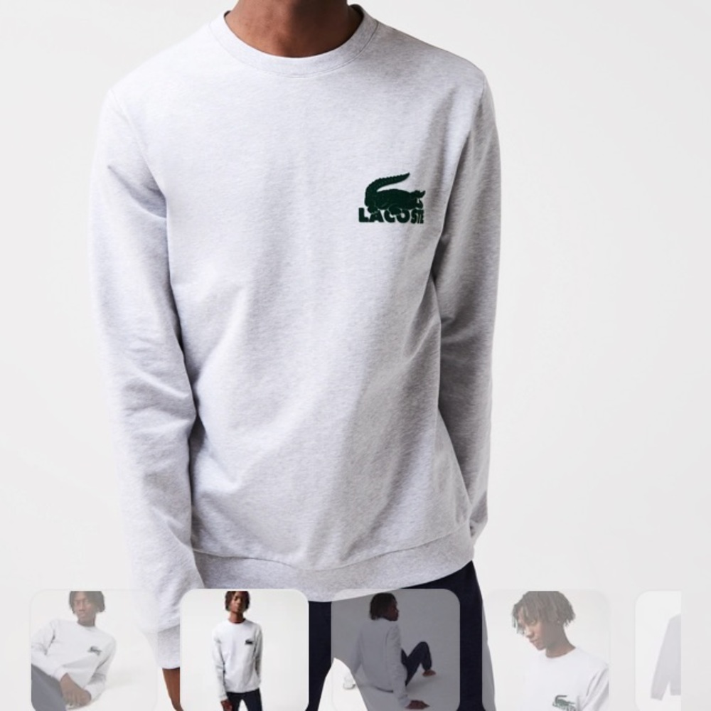 LACOSTE - Men's Sweatshirt, Gray, Size M